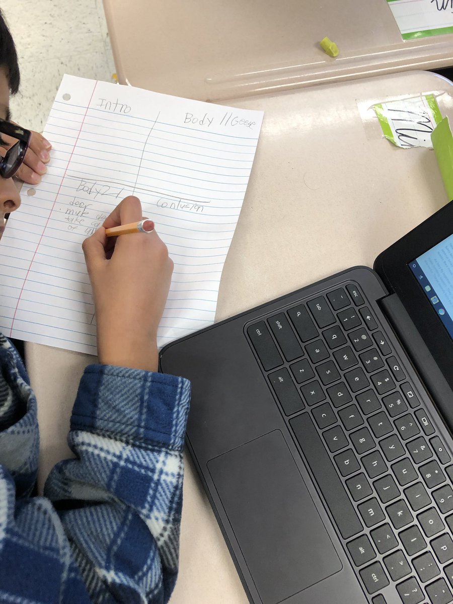 MrsWilgus's tweet photo. So proud to see these students using their scratch paper to plan their #extendedresponse essays! #3rdGradeWriting https://t.co/WXbzcimbRE