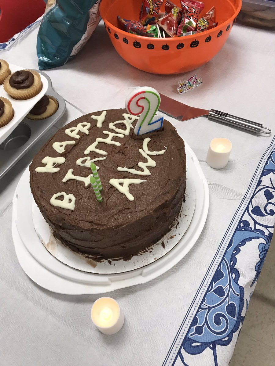 algonquinwc's tweet photo. We turn two today! https://t.co/RG0zGgiIAT