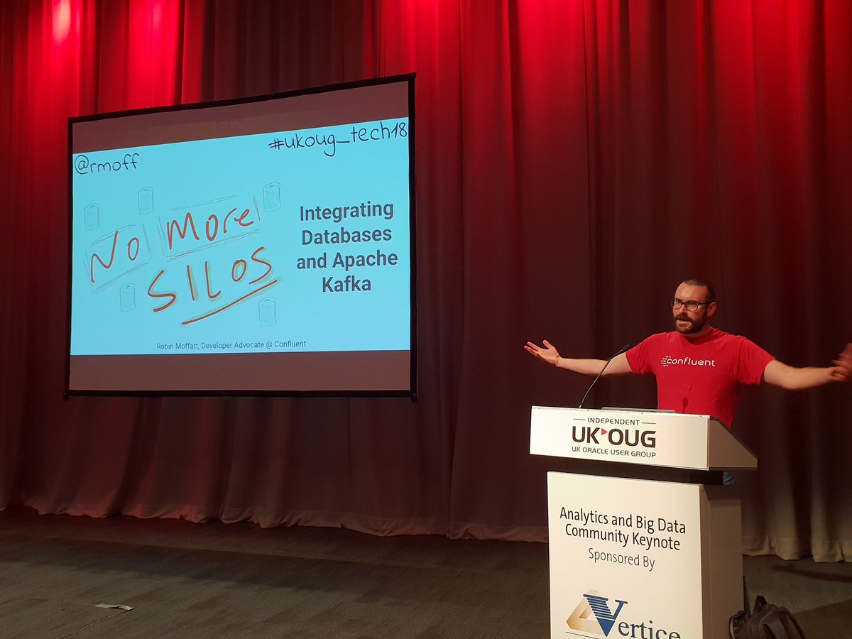 Not Jesus on the mountain but @rmoff at #ukoug_tech18 talking about #Kafka. Attended 3 lectures by him in 2 days - have I crossed the groupie threshold?