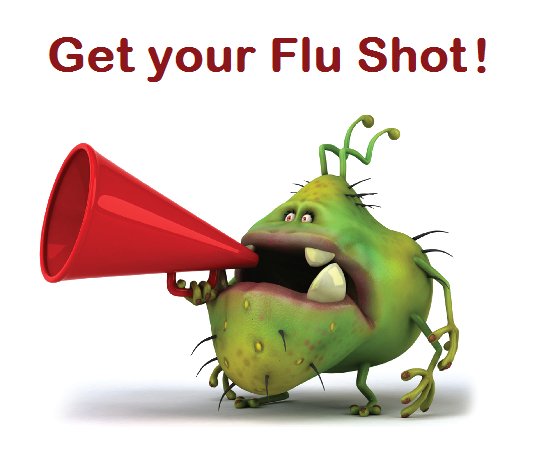Free Flu Vaccinations will be offered in OCAE 1318 to all Faculty, Staff, and Students Wednesday, December 5, 9am-2pm.