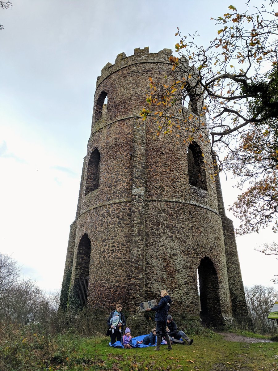 We dodged the showers to have a lovely ,' Jack Frost' walk up to #ConygarTower so lucky to have this on our doorstep #charity #families #support #inspiretoaspire #somerset #England