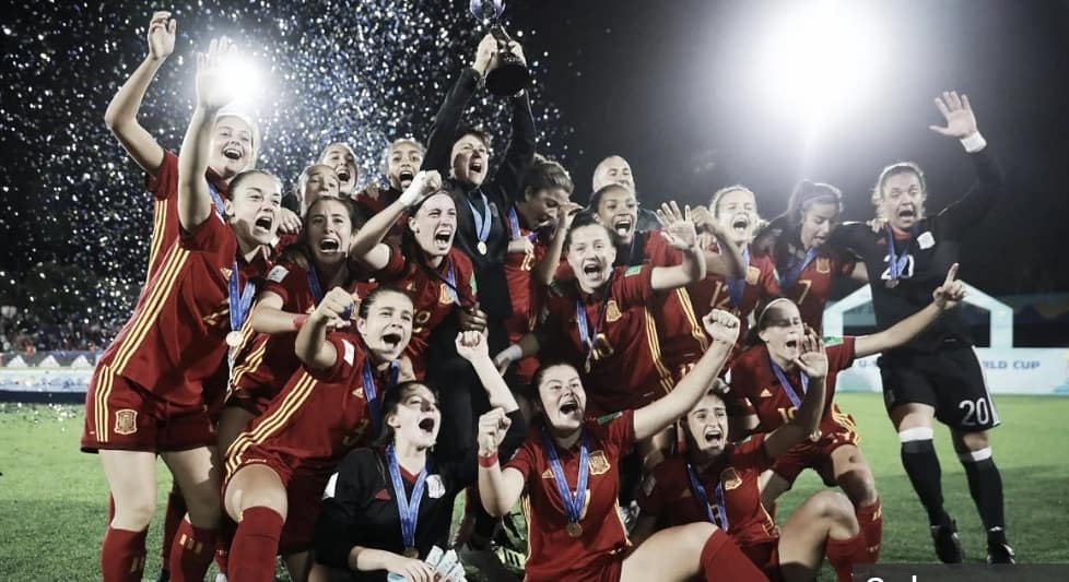 Esas Chicas Campeon@s se merecen una ola⚽🏆Super Campeonas del mundo 🥅🌐#u17wwc #todasaporelmundial #campeonasdelmundo