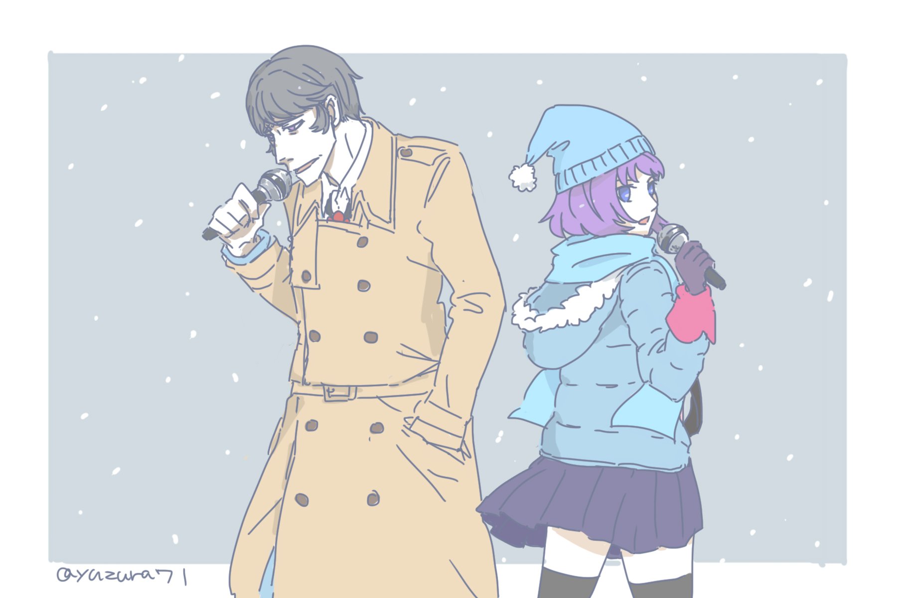 柚る 貝木泥舟さんと戦場ヶ原ひたぎさんで 木枯らしセンティメント T Co Fvlfgi2vxp Twitter