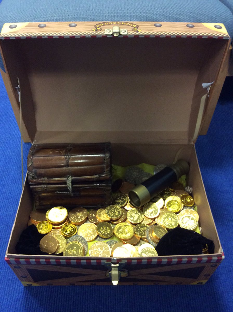 CanonSharples's tweet photo. Shiver me timbers! Year 2 pirate crew have found Captain Longbeard's treasure! #LandAhoy #cornerstones #pirateday @Cornerstonesedu https://t.co/IVBm6CFX8Q