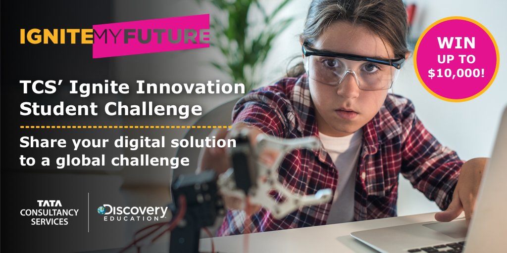 Our Ignite Innovation Student Challenge ends on December 13! Demonstrate a fresh approach and clear computational thinking vision to a real world problem for a chance to win major prizes! Enter today: bit.ly/2D6qps5 #IgniteMyFuture <a href="/DiscoveryEd/">Discovery Education</a>