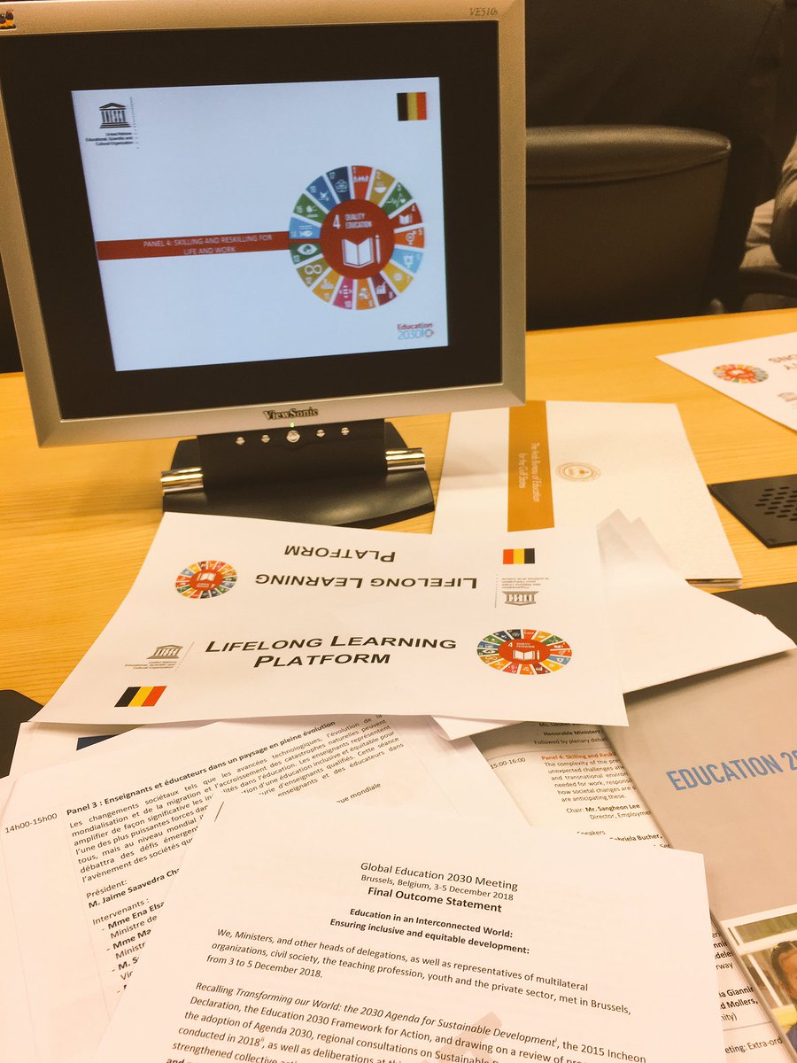 3rd & last day of the #GlobalEducationMeeting discussing the final outcome statement ! 
#LifelongLearning mentioned in the first key msg, but there is no true call for breaking silos between sectors or type of; formal, non-formal & informal education!