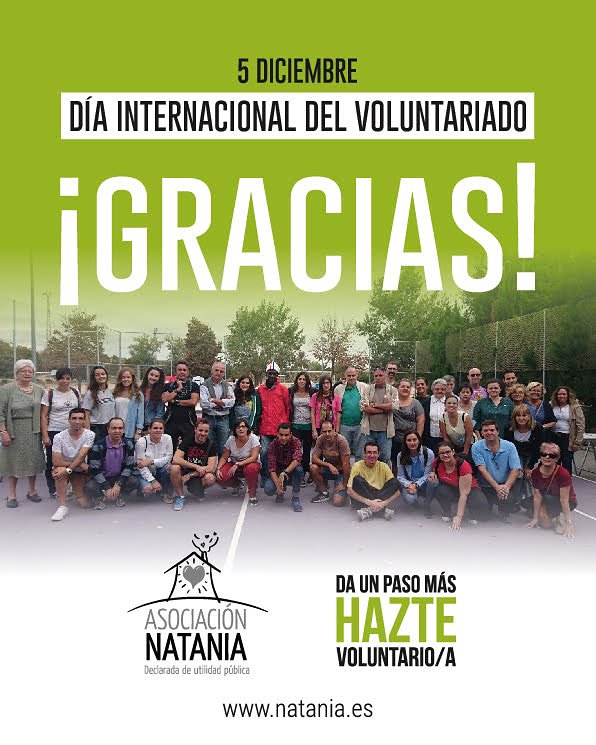 asocnatania's tweet photo. ¡GRACIAS! 💚 Por vuestro tiempo,  apoyo incondicional,  trabajo, paciencia, enseñanzas y sonrisas. Gracias por hacer y ser Natania. | #DíaInternacionaldelVoluntariado #voluntariado #voluntarios #sinhigarismo #sinhogar #sintecho #exclusiónsocial #solidaridad #trabajoenequipo https://t.co/3vvPbIioqA