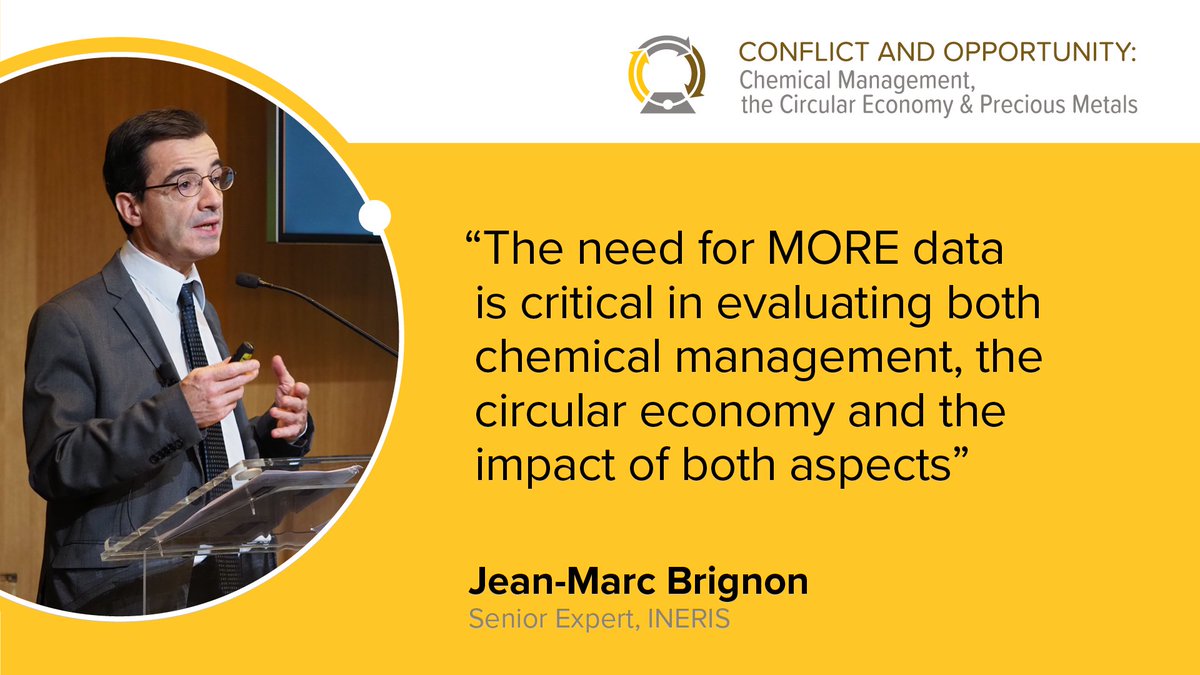 EuPreciousMetal's tweet photo. Jean-Marc Brignon compares his experience in the socio economic aspects of EU regulations to our challenges in the PM Industry.#circularREACH #REACH_EU https://t.co/yHvod7LN3R
