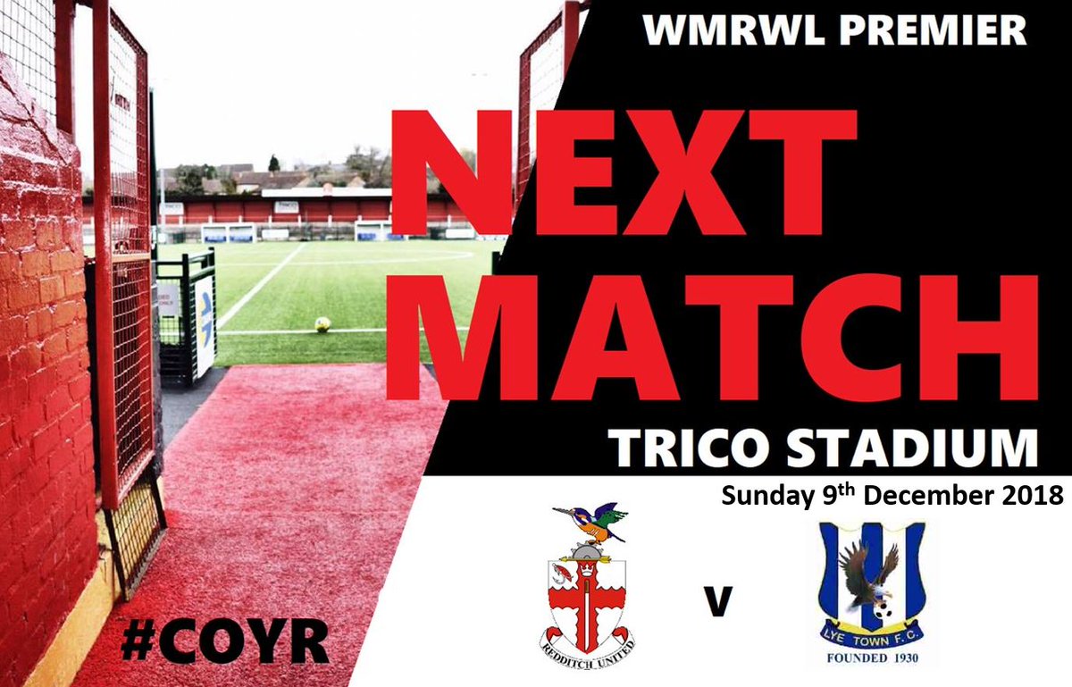 We're back home at the Trico Stadium this Sunday in league action when we face Lye Town Ladies. 

🏆 WMRWL Prem Div 
🆚 @LadiesLye 
📍 Trico Stadium (B97 4RN) 
⏰ 2pm k/o 
🎟️ Free Entry 

🔴⚫️ Come &amp; Support Our Red's Women! 🔴⚫️ 

#UnitedForAll #BackTheGirls