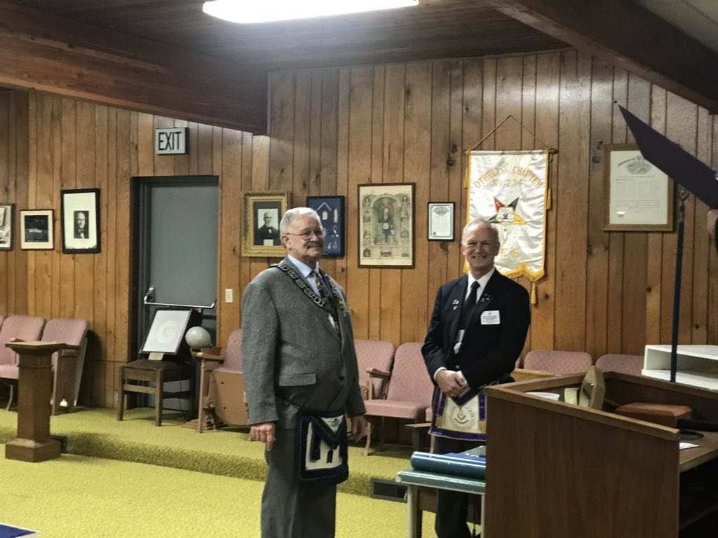 PaulRevere205's tweet photo. Pics from our installation last night. Congrats to WB Jeff. Thanks to MLLodge#174 & WB Jay for installing. #freemasonry #OthelloWA https://t.co/9a3TObKRpy