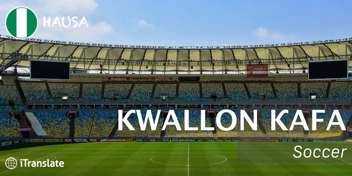 iTranslateApp's tweet image. Soccer is one of the most popular sports in #Nigeria: The national team has won the Africa Cup of Nations three times already. #iTranslate #LanguageoftheWeek #Hausa