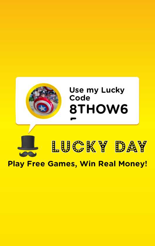scocog's tweet photo. With @LuckyDayApp, every day is a chance to win real money and prizes by playing FREE games! Use my Lucky Code '8THOW65' to get started https://t.co/QCBzzpk4Jn https://t.co/MIqduxUbBG
