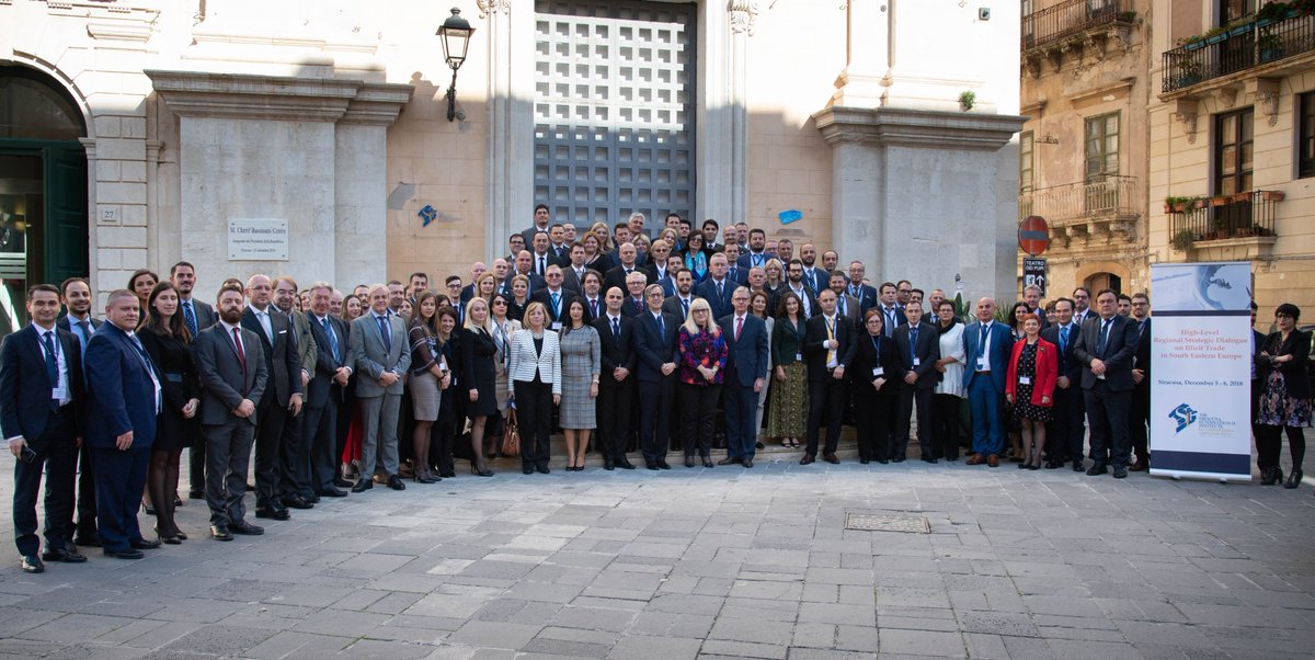 RenataDeskoska's tweet photo. Strengthening the Fight Against Illicit Trade in South Eastern Europe @SiracusaInst . 

#RSD2018 #IllicitTrade  #SEEIMPACT https://t.co/rCcvbjhpxB