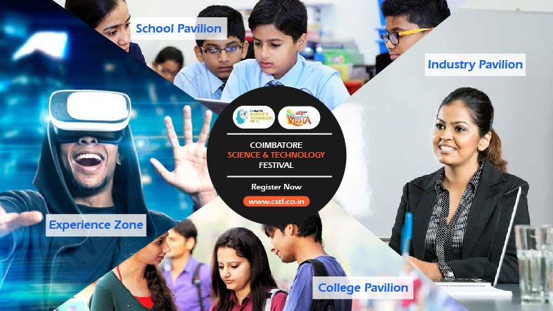 CSTFEvent's tweet image. Are You Student? Want To Showcase Your Innovation &amp;amp; Creativity?

Different Pavilions Will Showcase Different Discussions, Interactive Explorations &amp;amp; Models.

Register Today To Showcase Your Innovation!

cstf.co.in/registration/

#CSTF #CelebrateCoimbatore #Events