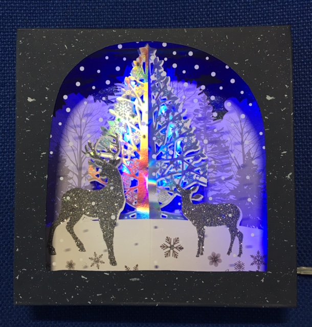 Julie, one of our amazingly talented customers, has made this Christmas card using card from our Galaxy range #cleverlady #christmas #cardandcraft #acetate