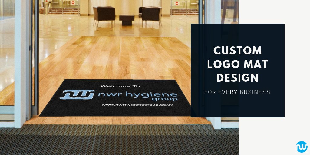 NWRHygiene's tweet image. Here's just one example of how you can feature your company #logo to make a professional impression on your customers.

View our full #logomat range at &amp;gt;&amp;gt;&amp;gt; bit.ly/2mPmXYC 

#matdesign
#makeanimpression