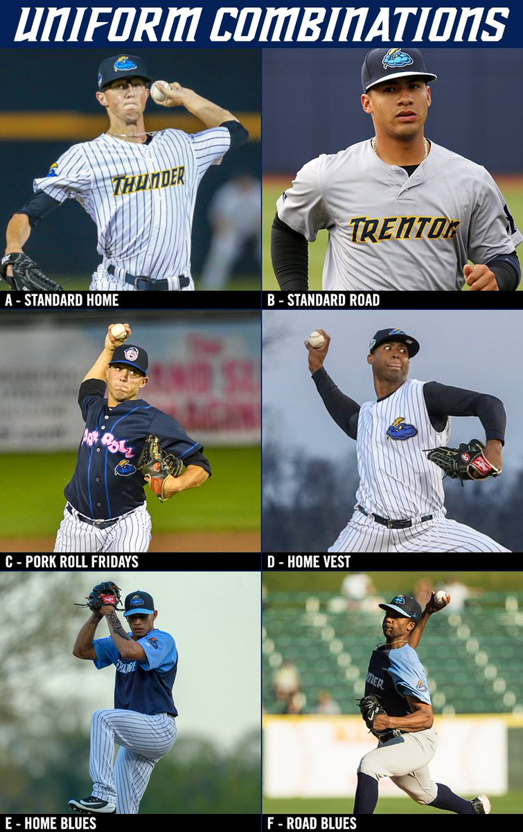 trenton thunder uniforms