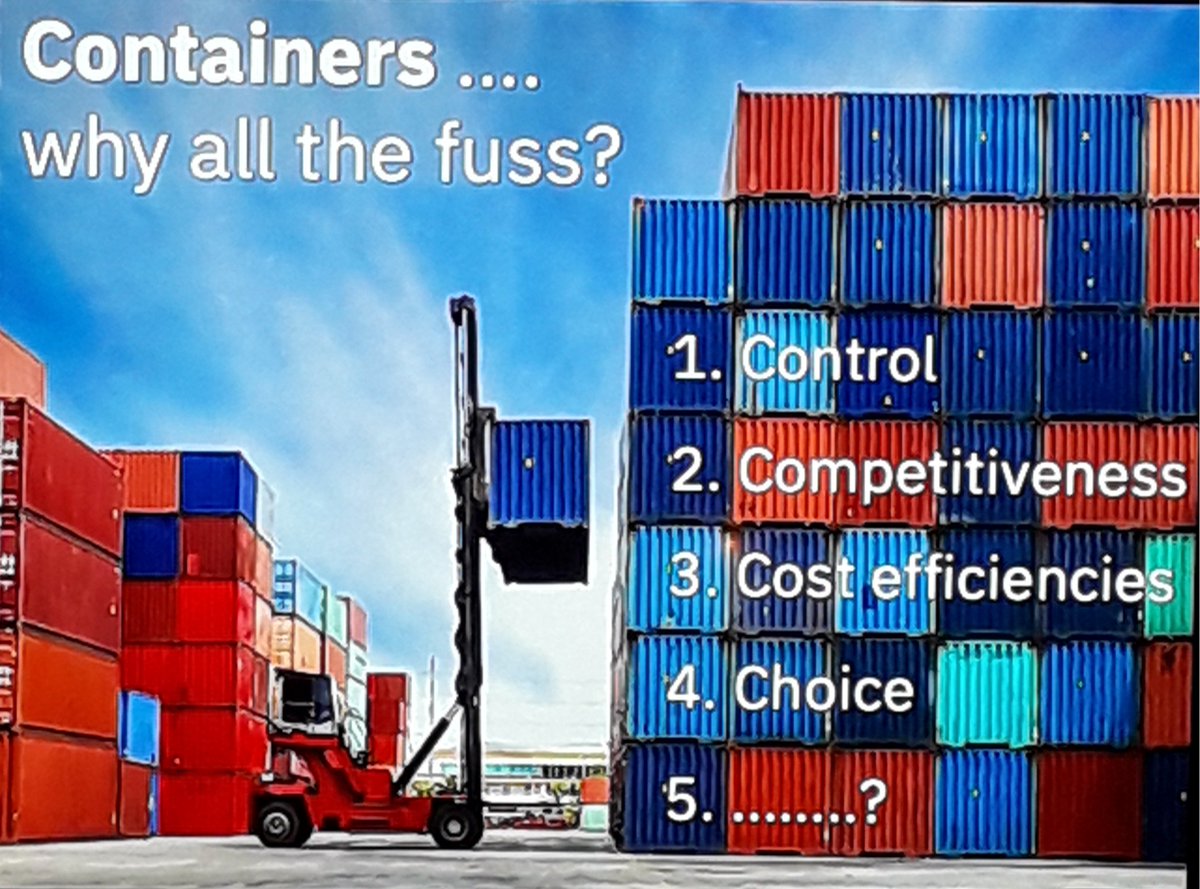 Josie_Atkins1's tweet photo. 4 takeaways from yesterdays @AIbmcloud #CloudCrowd meetup on 'Containers...why all the fuss? Thank you @alldisndat for being our guest speaker! #CloudModernisation #containers #Meetup https://t.co/HFYUd27e4o