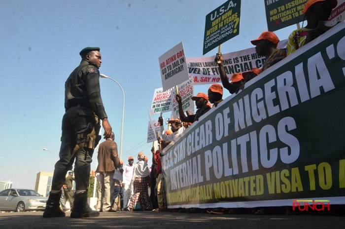 HisGrace87's tweet image. Now that USA did not listen to them and gave @atiku visa they now want to protest but when @BarackObama was supporting some lifeless people in 2015 they did not protest go and read #mytransitionhours NB: @realDonaldTrump please save our democracy as it&apos;s been hijacked...