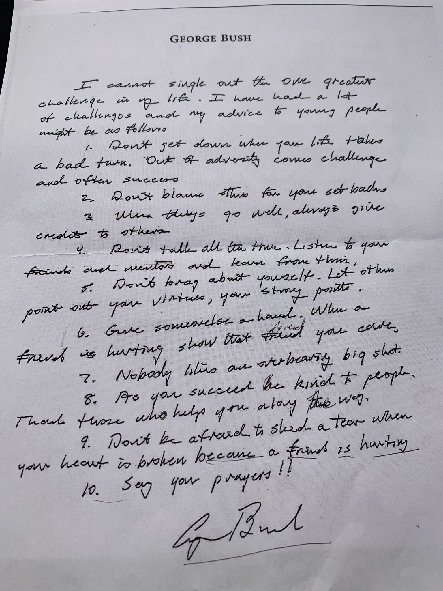 postto.me young 10 I'll type it out later but this is the letter I read on  air from @GeorgeHWBush to Sam Palmisano former CEO of IBM and a dear friend  of