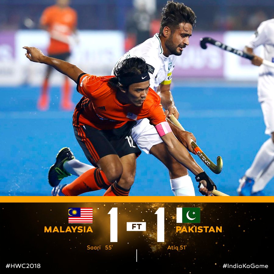 TheHockeyIndia's tweet photo. .@hockeymalaysia took it to the very end in the match against @PHFOfficial and drew level in the final quarter of the game. The crowd was roaring as they witnessed this classic encounter unfold right in front of them.

#IndiaKaGame #HWC2018 #DilHockey #MASvPAK https://t.co/a5zEd9lTiU