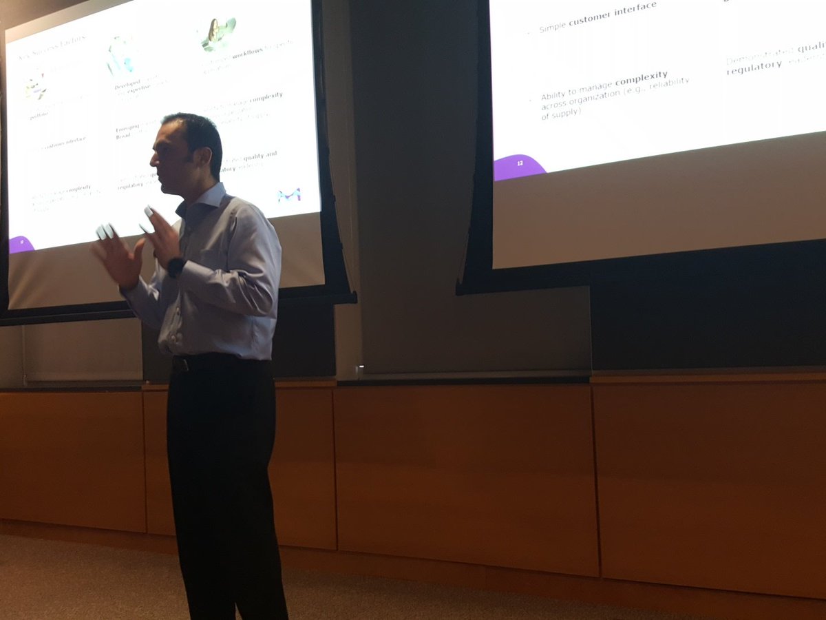 Dr. Udit Batra, CEO of MilliporeSigma giving a great talk on the importance of engineering principles in industry.