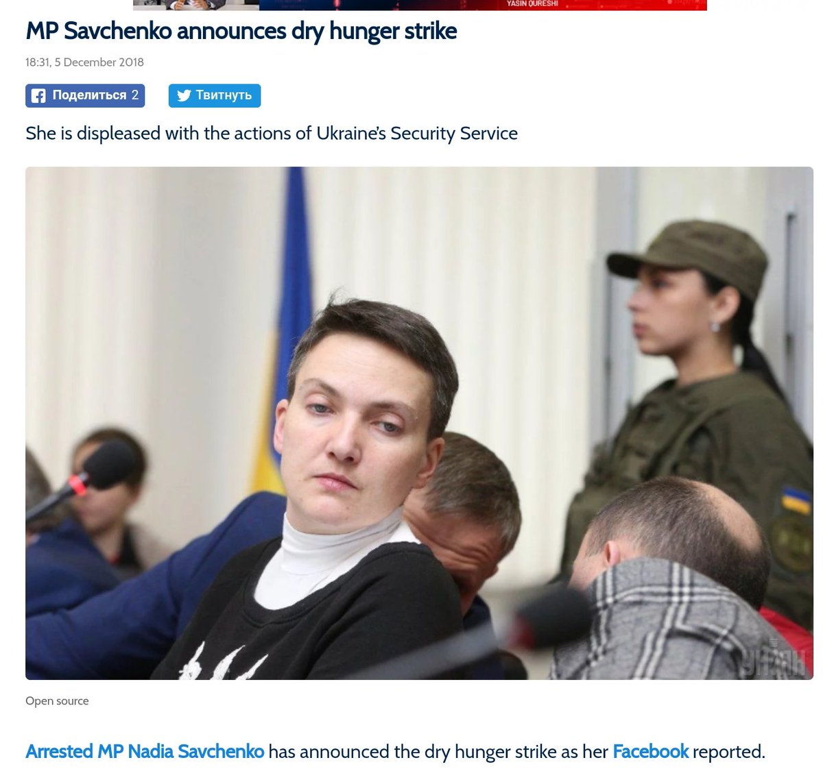Malinka1102's tweet image. Hey @RebHarms and other advocates of #SaveOlegSentsov!

Have you forgotten your hero of #Ukraine you campaigned non-stop for? Where are you? She needs you now!

&quot;Arrested MP Nadia #Savchenko has announced hunger strike&quot;

1 

2 112.international/ukraine-top-ne…