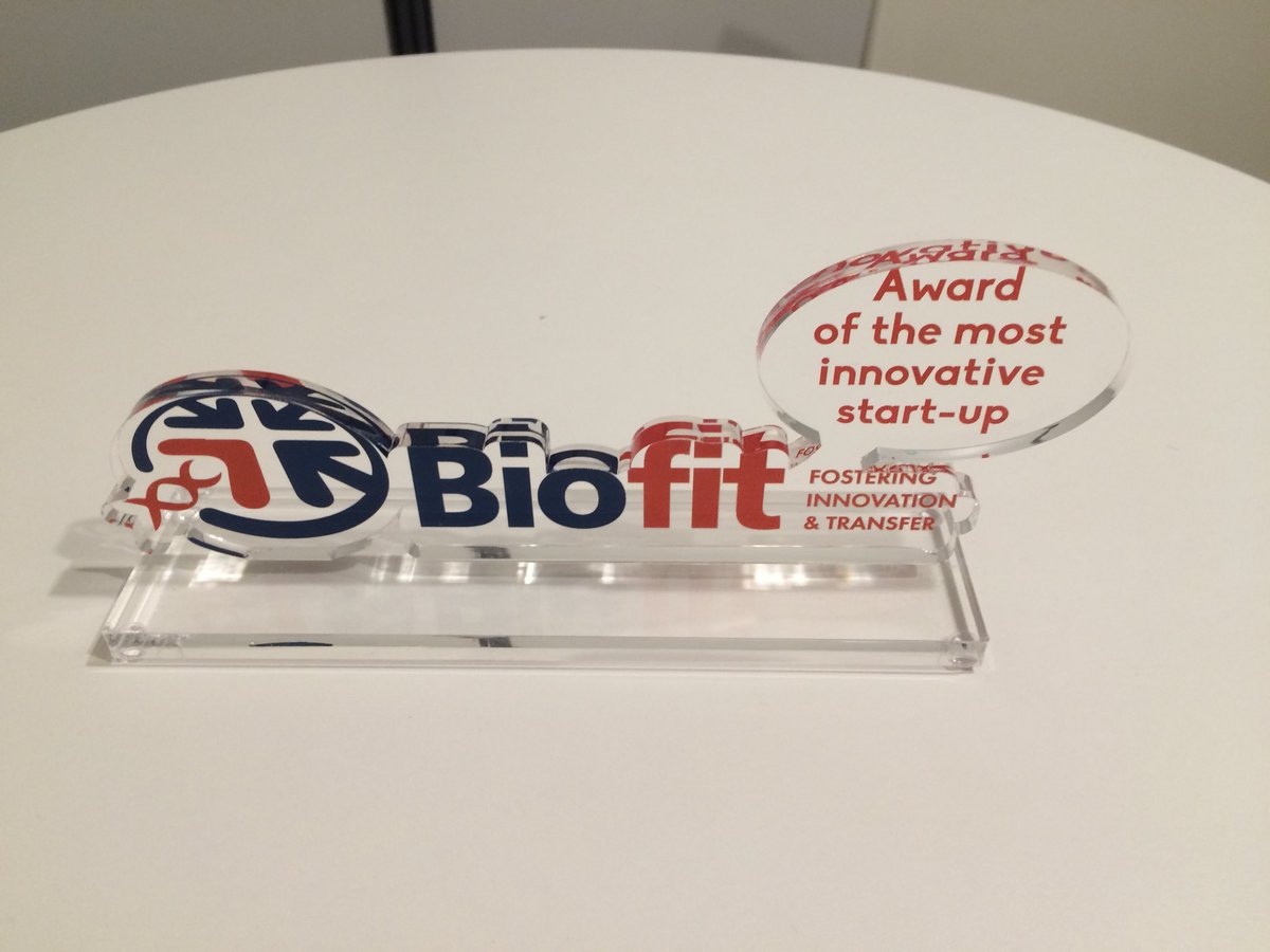 Absolutely delighted that that we won - go the Elasmogen team #Biofit2018