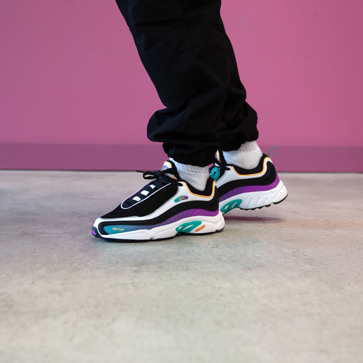 reebok daytona dmx mu black timeless teal