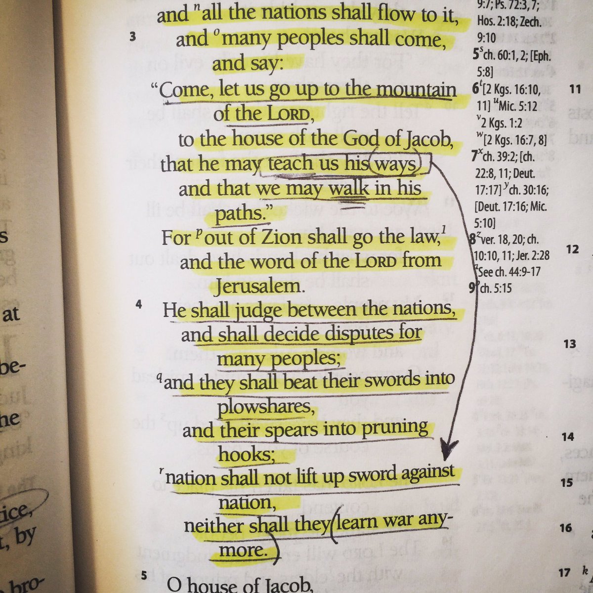 DerekVreeland's tweet photo. Have you come to the mountain of the Lord? Jesus says, “Come.”
Come to this mountain where God teaches us his ways so we can walk in his paths. There’s no fighting there, no hurting one another there, and no war there.
#dailyoffice #lectionary #dailyreadings #holyreading https://t.co/nNl2SEca0r