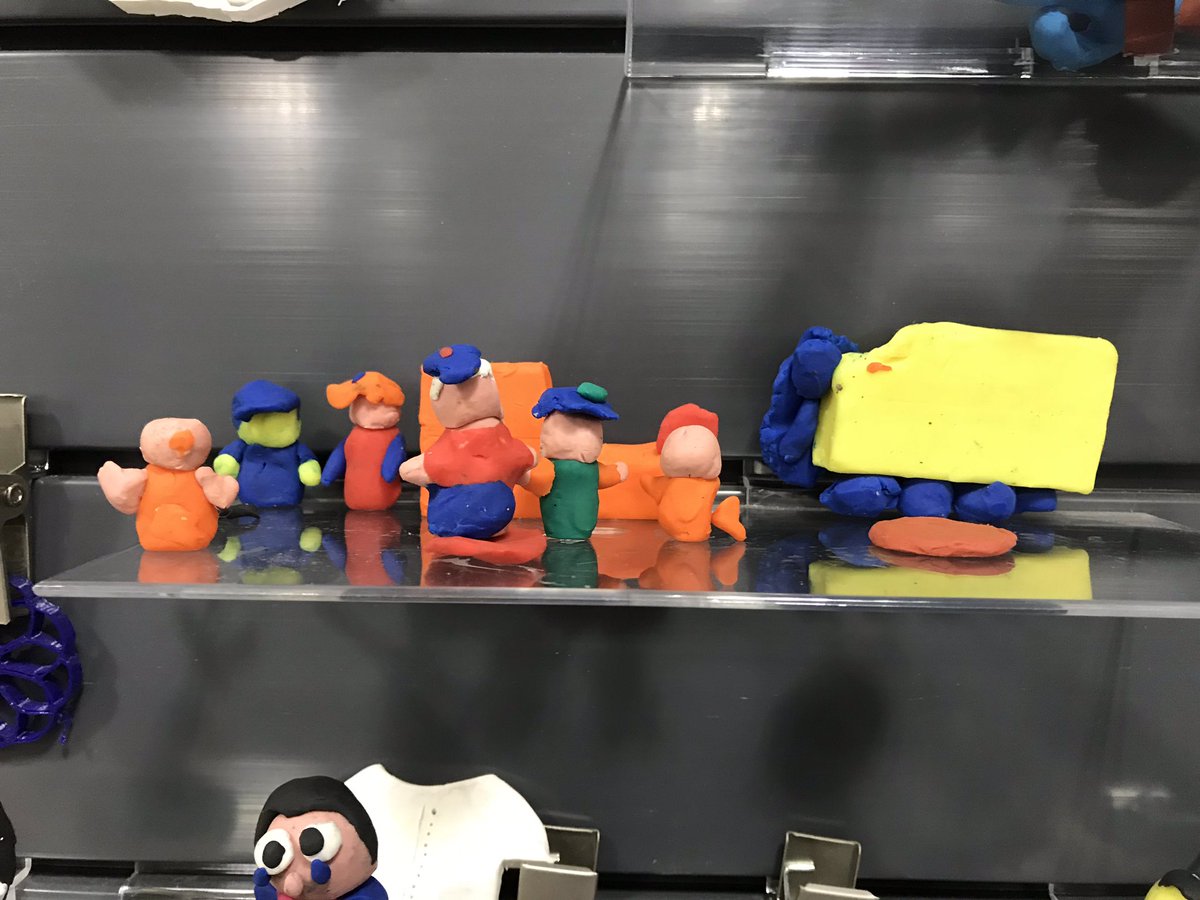 Students are creating clay animations to thank some of the unsung heroes around our school. <a href="/FHInnovation/">FlintHillInnovation</a>