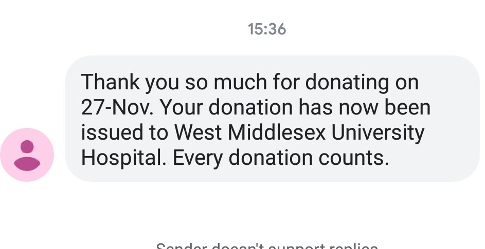 I love getting these texts. If you are able then please #giveblood

<a href="/GiveBloodNHS/">NHS Blood Donation 🩸🩹</a>