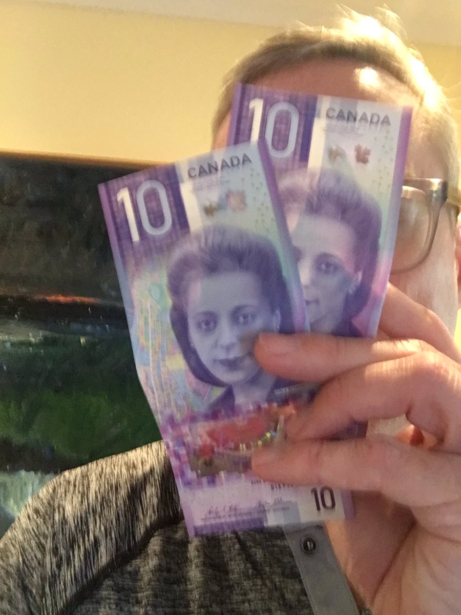 Finally got my first new ten(s).   Donating to The Boys and Girls Club of Canada where I learned to swim as a kid. #violadesmond