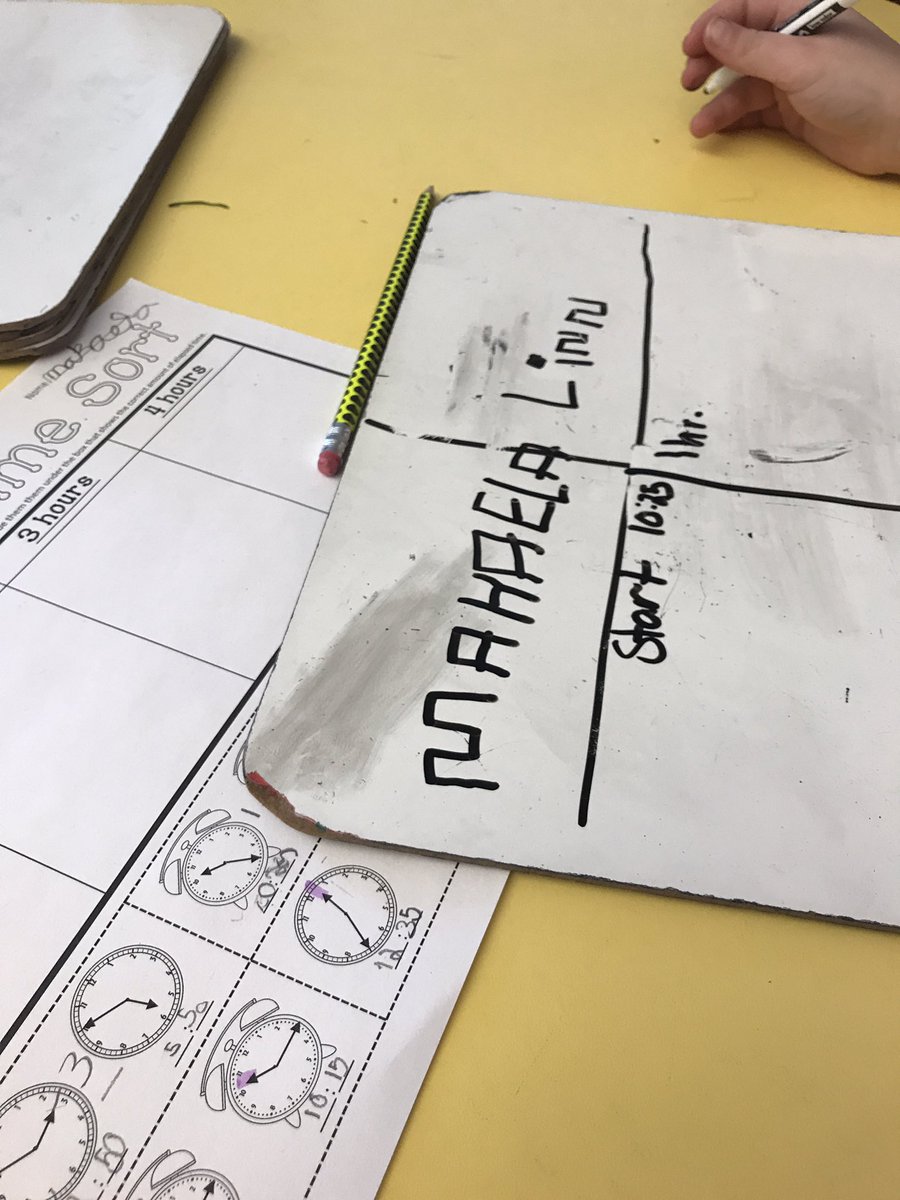 NPgearing's tweet photo. 3rd graders are working on elapsed time! They are choosing a t-chart, number line, or the ‘N’ https://t.co/M5yuPfOwAB