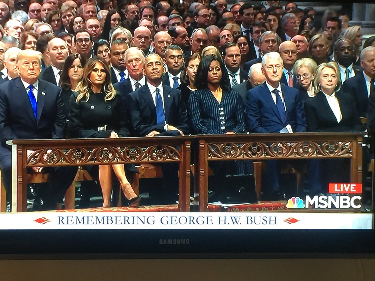 TimmyTubbs's tweet image. All small talk &amp;amp; pleasantries came to a screeching halt once 45 rolled in. 

#thousandwords