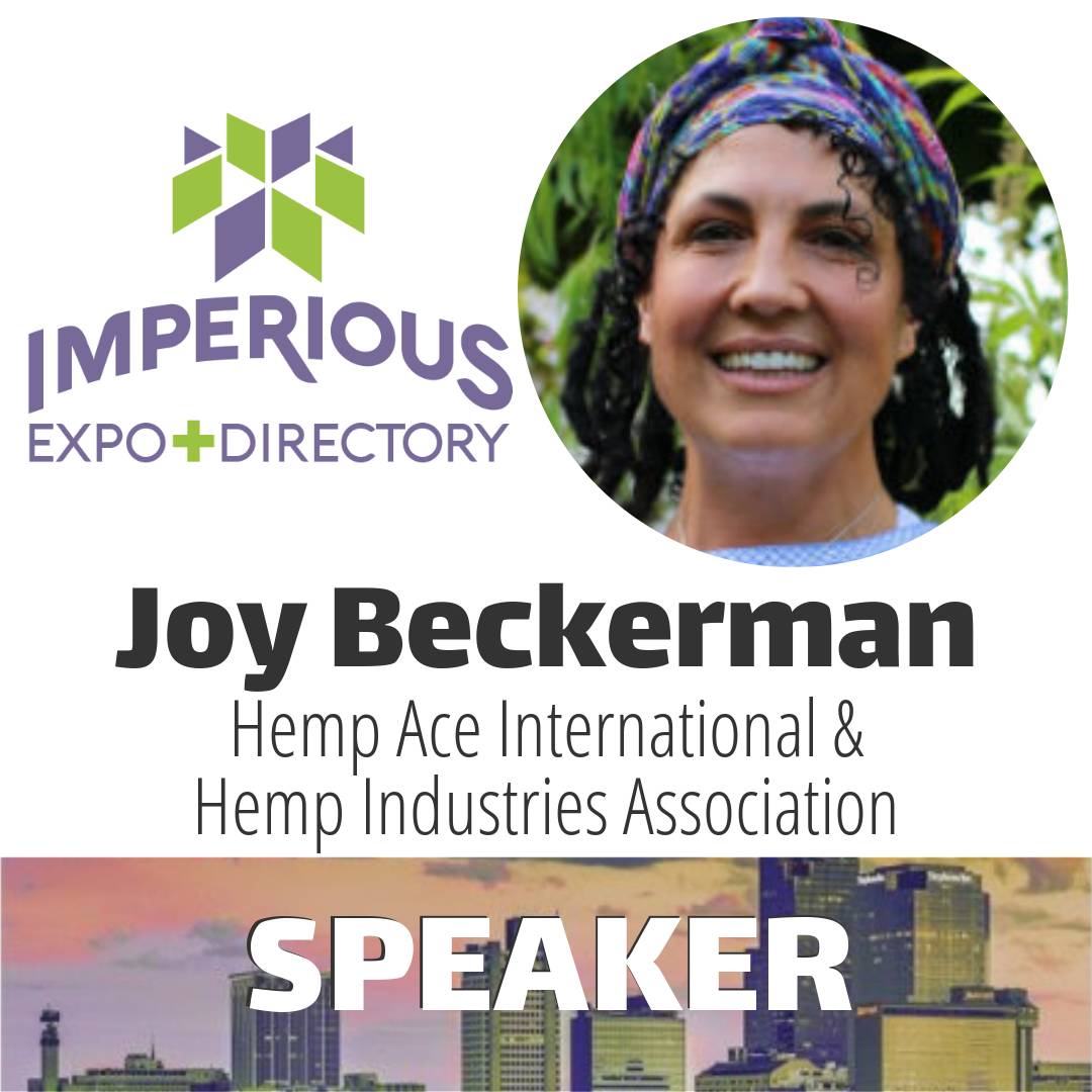 Joy Beckerman of <a href="/HempAce/">Joy Beckerman</a> &amp; <a href="/thehia/">Hemp Industries Association</a> is speaking at #IEArkLaTex! Get your tickets today!
Imperious Expo + Directory | Little Rock, AR DEC 12-13, 2018  ow.ly/IHNM30mRO80