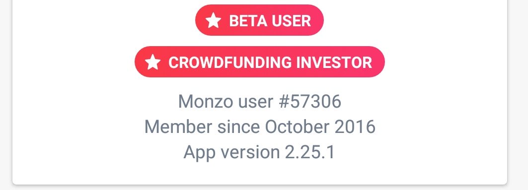 I don't how I first got caught of <a href="/monzo/">Monzo 🏦</a>  but since 2016 I've been part of the journey. Today I decided to become a shareholder and try and help them push the company even more. 

I've even done my fair share of advertising it to friends and family. Check them out.