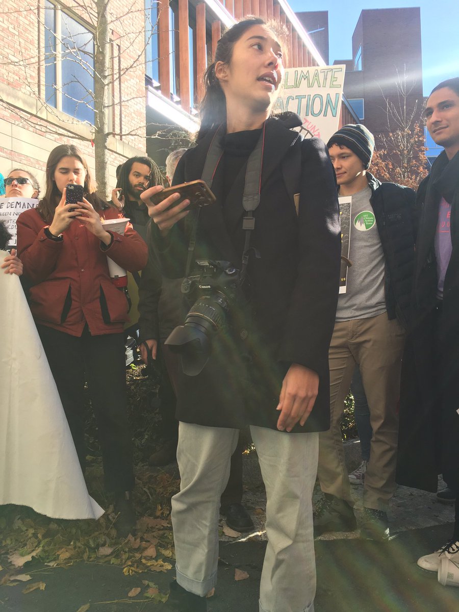 ORCA member Sury dropping truth about the importance of love and compassion as we fight for a livable future! <a href="/wbur/">WBUR</a> #ClimateActionNow