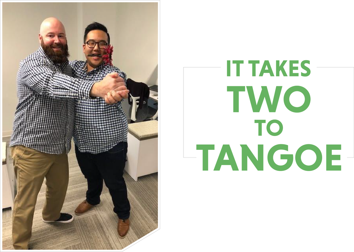 It takes two to <a href="/Tangoe/">Tangoe</a>... Don't get it? Check out why: bit.ly/2AY4uQ6