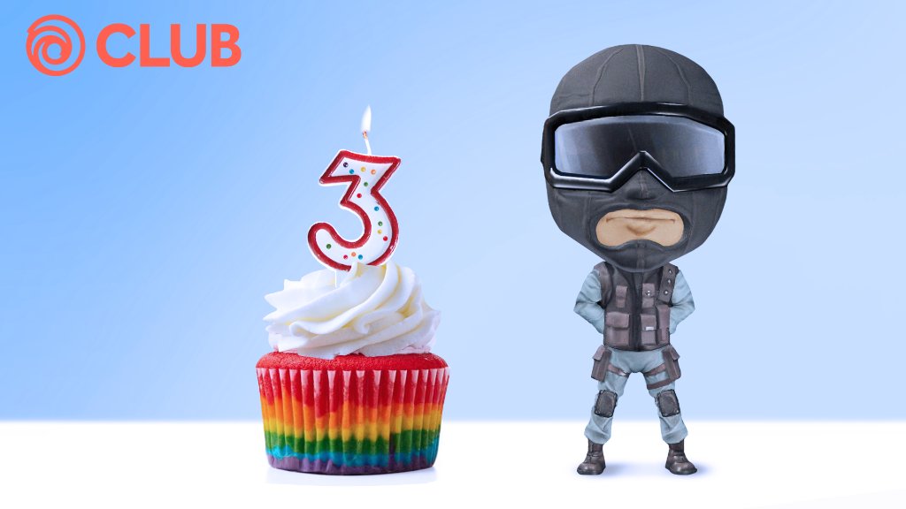 Rainbow6Game's tweet image. 🎂 It&apos;s never too late to celebrate!

Commemorate three years of Rainbow Six: Siege with the @UbisoftClub Challenge. 
Get 25 kills in Multiplayer to obtain the Recruit Chibi charm.

(If you completed the challenge last week, you will receive the charm by the end of the week).