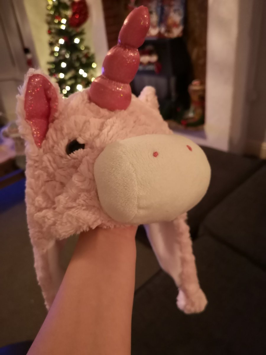 coates_kara's tweet photo. Turns out Amelia can not be trusted around anything unicorn. She is convinced it is hers but I think it belongs to some body else. I'll bring it back tomorrow. Sorry. @SaltersNursery https://t.co/IHZX0I5W4S