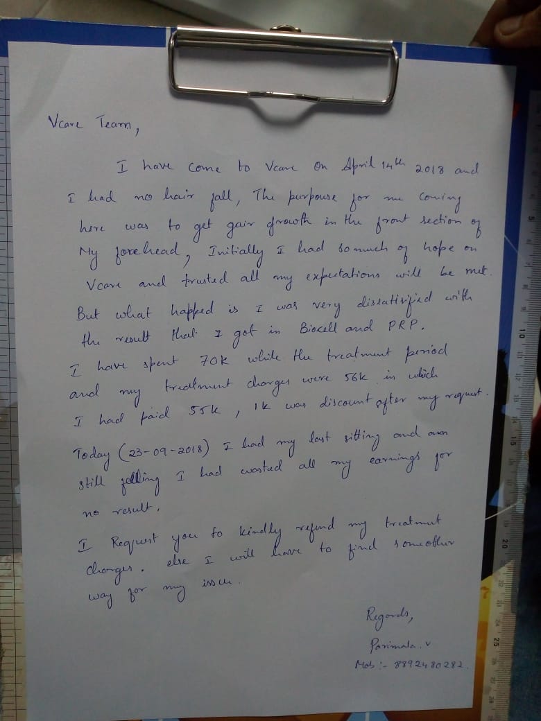 Parimalavenkat4's tweet image. @vcaregroups pathetic experience 

No responsible consultant and BM
#Falsecommitments