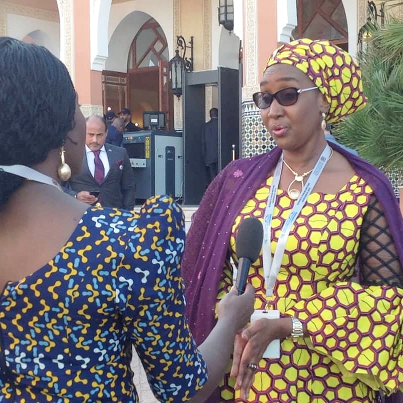 Sadiya_farouq's tweet photo. I granted an interview to Joy Osiagwu of NTA after the opening session of the ongoing 11th Global Forum on Migration Development Summit holding in Marrakech, Morrocco. #GFMD11 #ForMigration https://t.co/nMADFqkyFJ