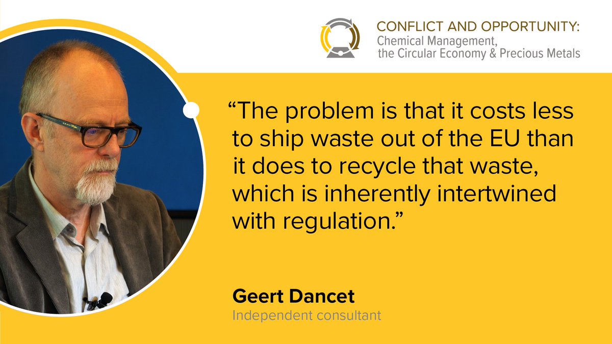 EuPreciousMetal's tweet photo. Thank you to Geert Dancet for sharing his wealth of experience with our audience. #circularREACH, #CircularEconomy, #recycling, #sustainability, #REACH_EU https://t.co/CuCcQBPNCJ
