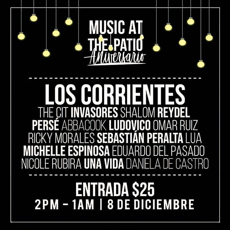 PerseMusic's tweet photo. Este sábado 8 de diciembre desde las 14h00, estaremos celebrando el aniversario de @MusicAtThePatio. Va a estar 💣! 
$25
Más info aquí: https://t.co/hDCCsevzci 🎵🎶 https://t.co/OpbMRZjyCh