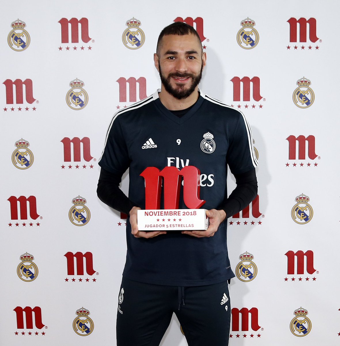 Real Madrid Benzema meilleur joueur du mois de novembre