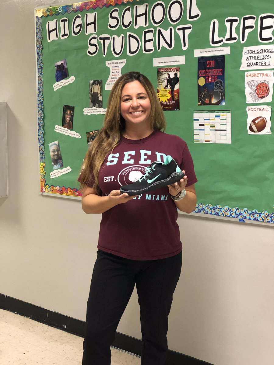 SEEDSchoolMiami's tweet image. Our custom @nike sneakers are still coming in from the #ADayToRemember event! We are grateful for our friends @rndevents @RitzCarlton @ATT #ImpactSolutions