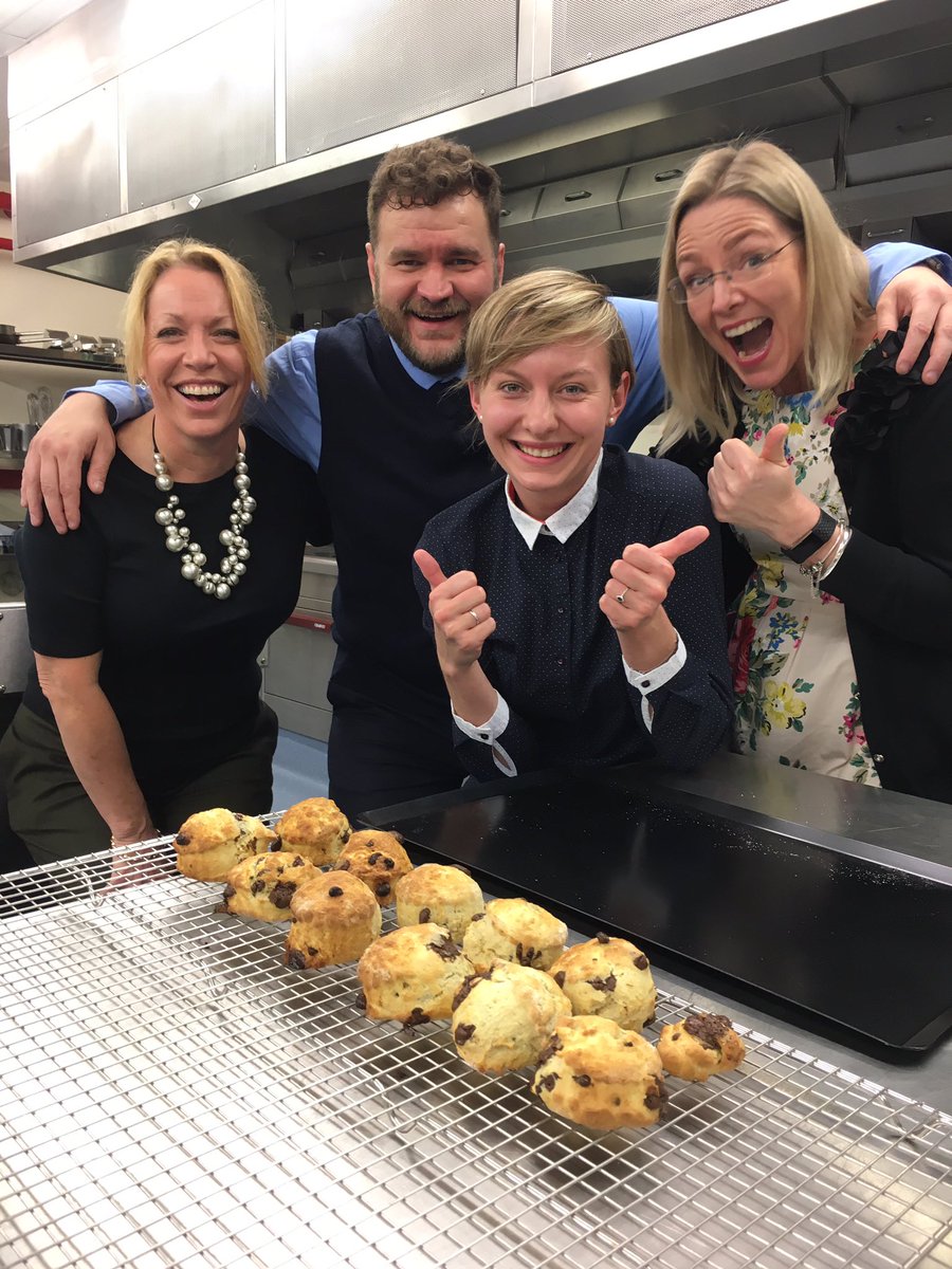 Absolutely fantastic time tonight at @cityplym for scone making <a href="/jamorcreamfirst/">Cream Tea Club</a> 
Thank you <a href="/ChrisTrenerry/">Chris Trenerry</a> <a href="/courierforce/">CourierForce</a> <a href="/rachehmarshall/">Rachel Marshall</a> <a href="/RoperJames/">Roper James</a> for being the best baking team!