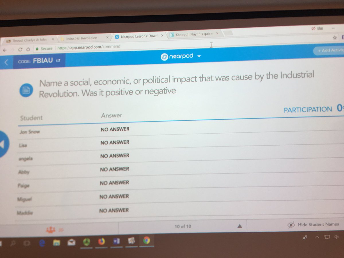 LisaTwissEdD's tweet image. @nearpod #TowsonISTC students used your tool today to teach a super engaging #UDL focused lesson on the industrial revolution. #edtech #futureteachers