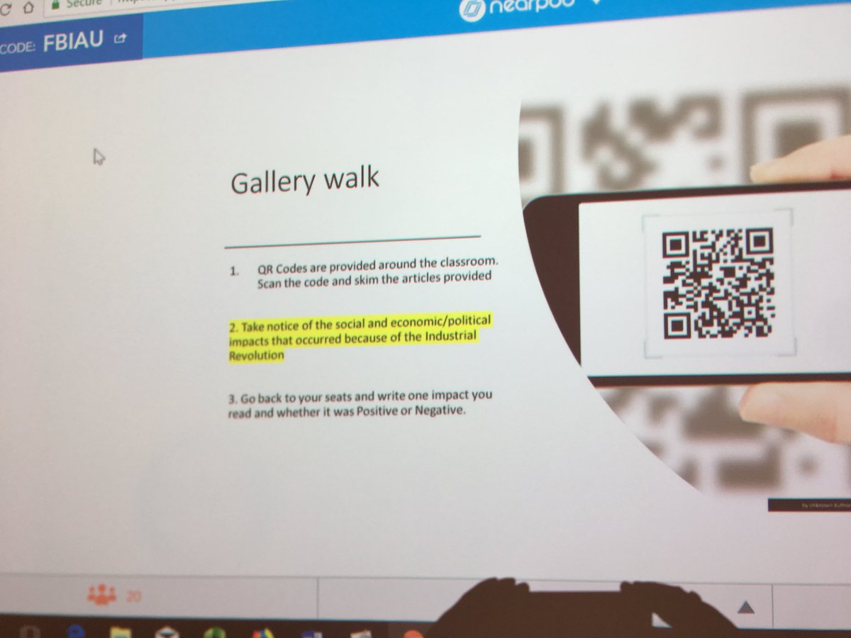LisaTwissEdD's tweet image. @nearpod #TowsonISTC students used your tool today to teach a super engaging #UDL focused lesson on the industrial revolution. #edtech #futureteachers